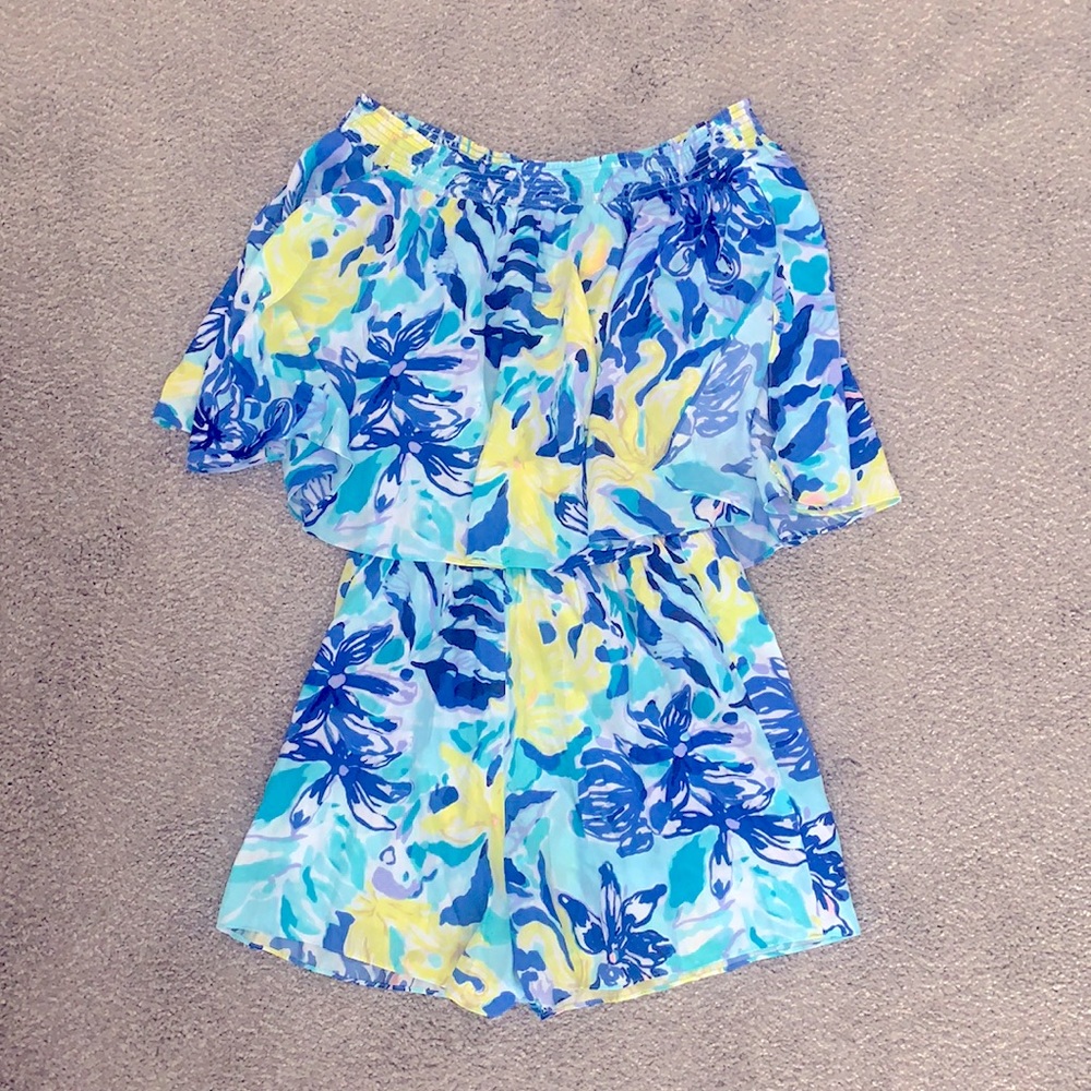 Lilly pulitzer strapless romper